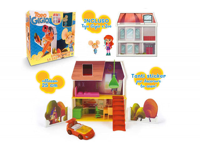 Topo Gigio Playset La Casa con 2 Figuras