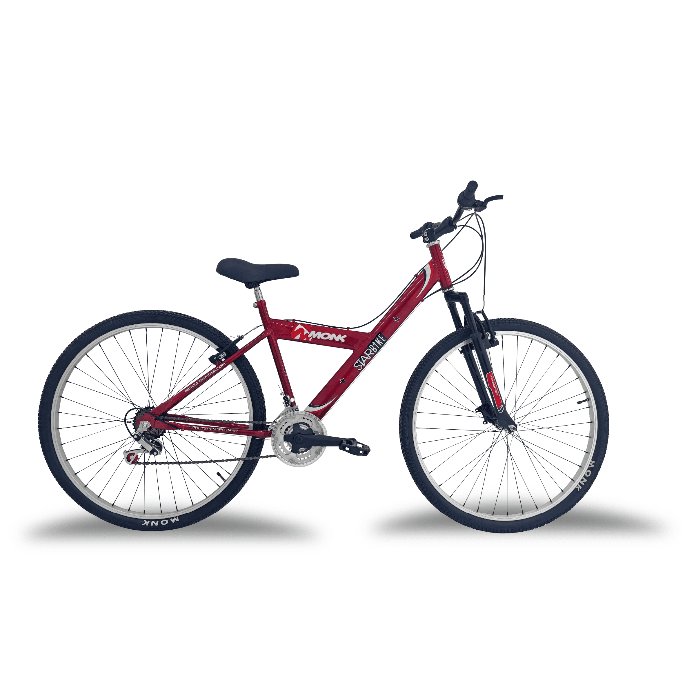 Bicicleta Monk Starbike Rodada 29 – 21 Velocidades con Suspensión Delantera, Roja