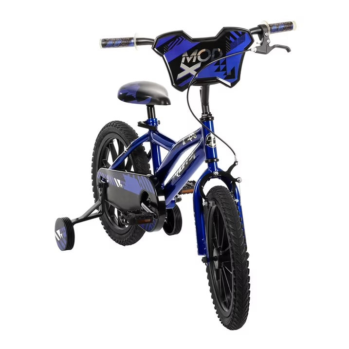 Bicicleta Infantil Huffy MOD X Rodada 16 – Azul con Llantas de Entrenamiento