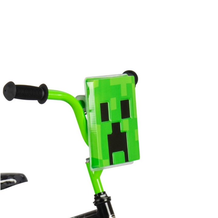Bicicleta Infantil Huffy Minecraft Rodada 16 – Verde con Llantas de Entrenamiento
