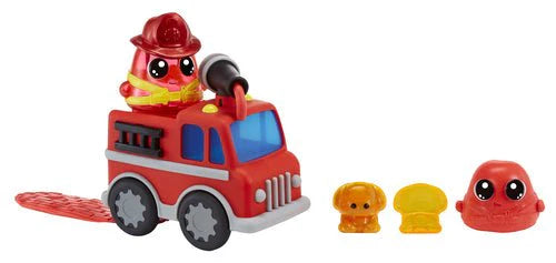 DohKins Camión de Bomberos y Bombero – masa que nunca se seca con personajes y accesorios | +3 años