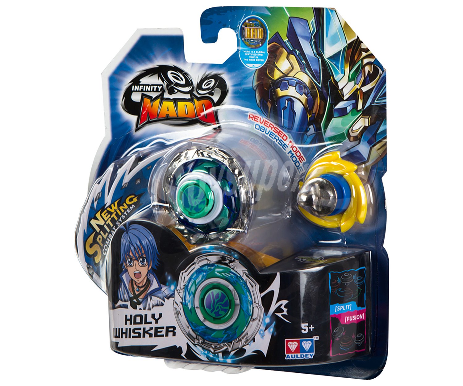 Infinity Nado Peonza con Lanzador Magnético y Piezas de Metal Fusionables (Modelos Surtidos)