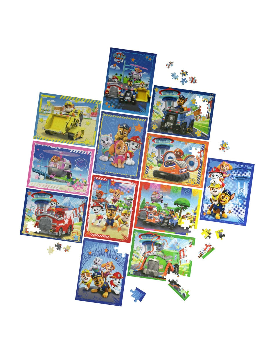 Paw Patrol Rompecabezas 12 en 1 (Cardinal)