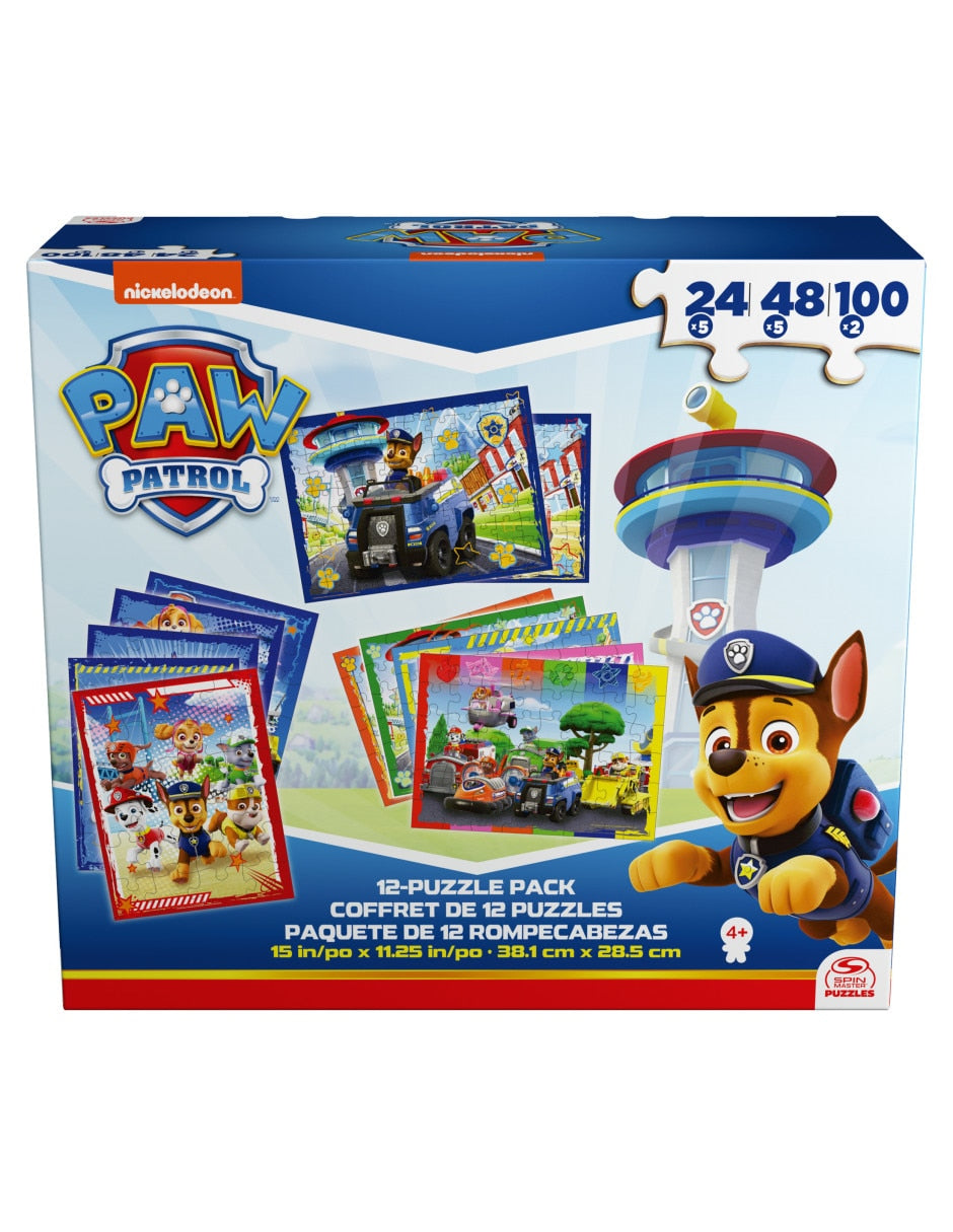 Paw Patrol Rompecabezas 12 en 1 (Cardinal)