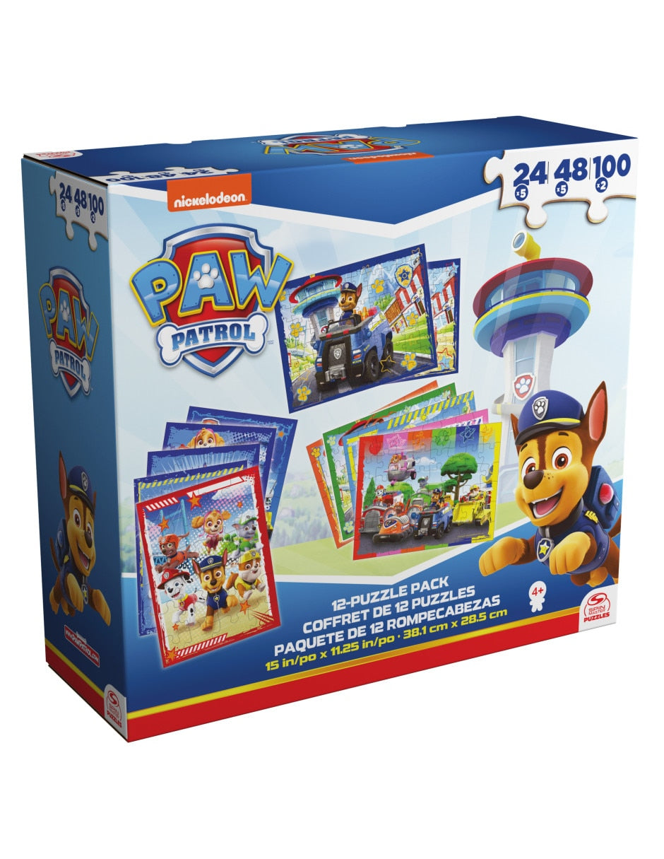 Paw Patrol Rompecabezas 12 en 1 (Cardinal)