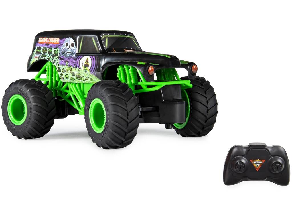 Monster Jam Grave Digger – camión monstruo a radio control 2.4 GHz | 4+ años