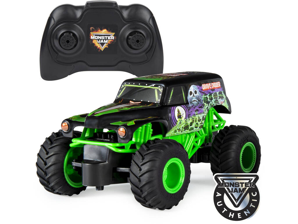 Monster Jam Grave Digger – camión monstruo a radio control 2.4 GHz | 4+ años