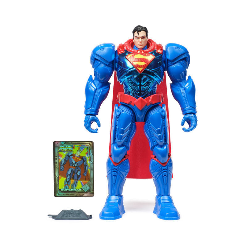 DC Metal Force Superman – figura coleccionable XL de 30 cm con acabado metálico | +4 años