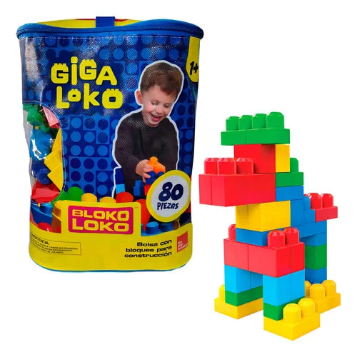 GIGA LOKO BLOKO LOKO NIÑO 80 PZAS
