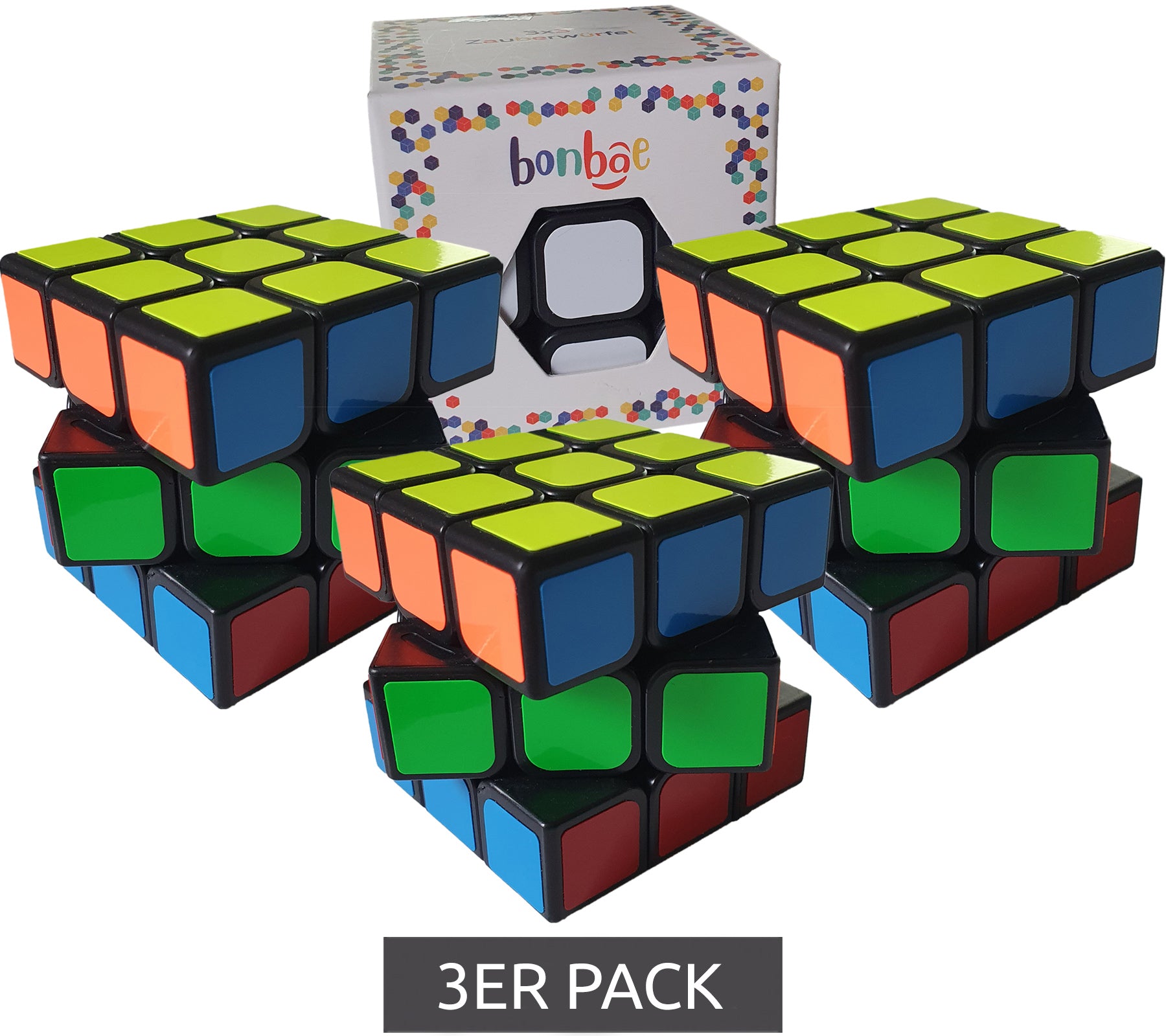 Rubik's - Pack de 3 cubos