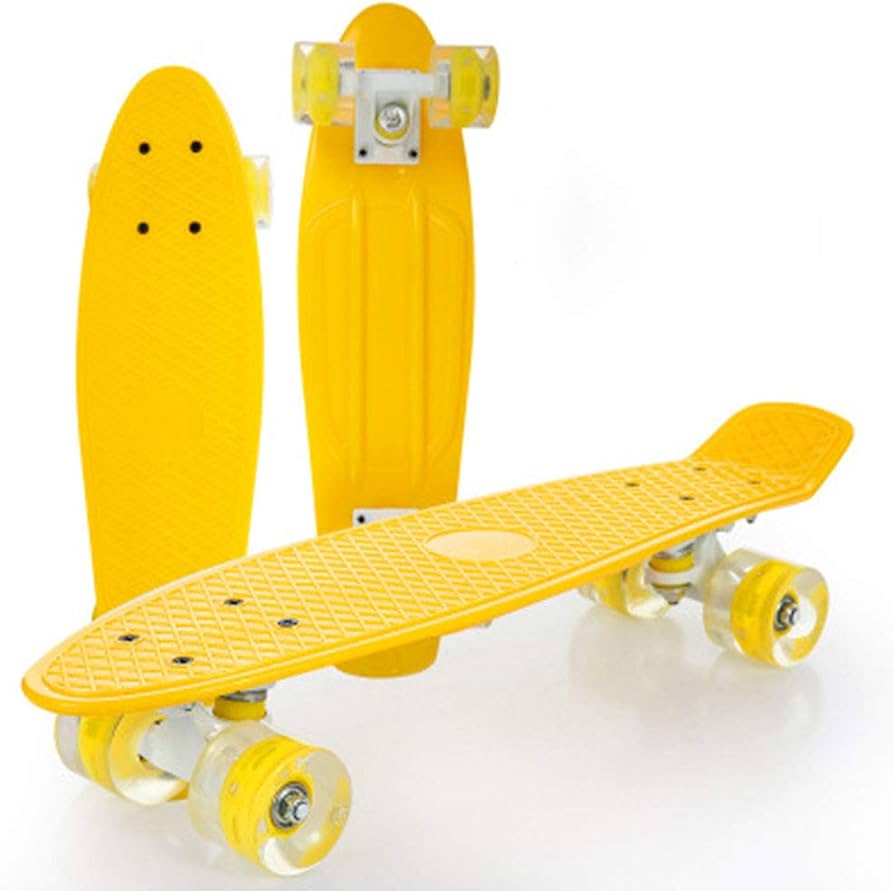 Patineta Penny Monk 22 pulgadas de plástico amarilla