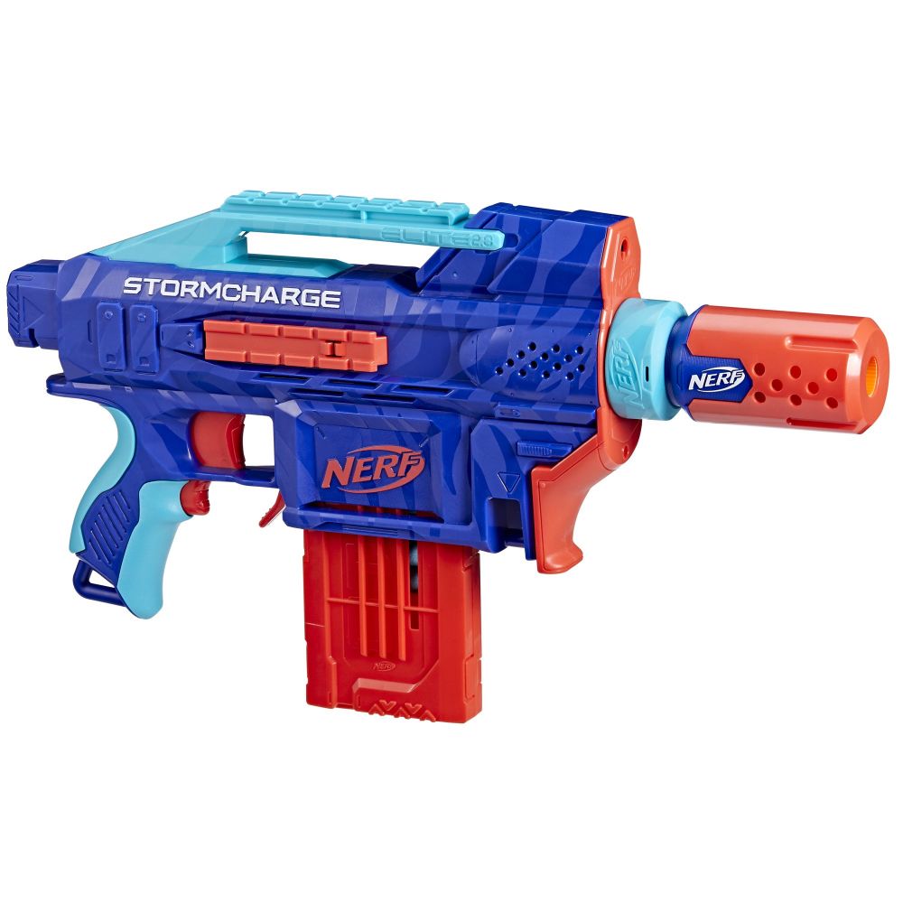 Lanzador Nerf Elite 2.0 Stormcharge (Carga de Tormenta) Edición Salvaje Motorizado — 20 Dardos