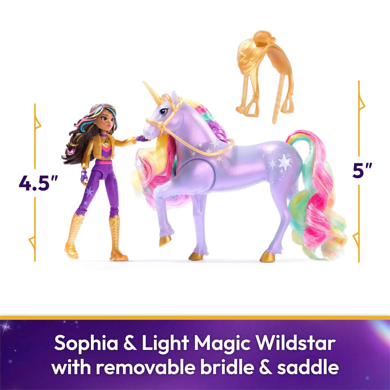 Unicorn Academy Sophia y Wildstar con Luz Mágica (Spin Master)