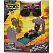 Caja del set lanzador Monster Jam Thunderroarus con camión monstruo escala 1:72
