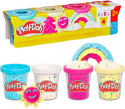 Play-Doh Mini Pack — 4 Latas de Masa de 56 g (Colores Primarios)