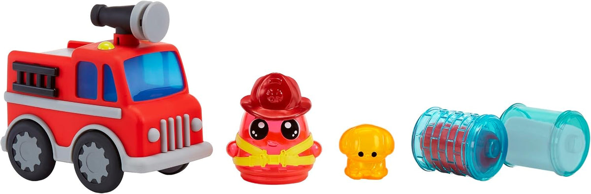 DohKins Camión de Bomberos y Bombero – masa que nunca se seca con personajes y accesorios | +3 años