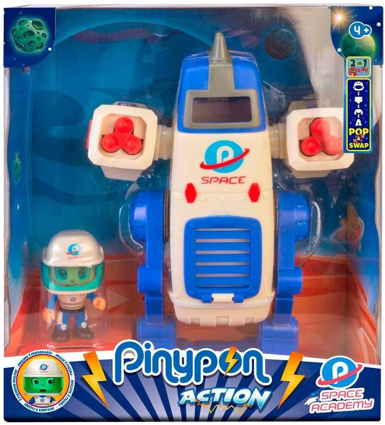 Pinypon Action Space Mec – Robot Espacial con Figura Astronauta y Lanzamisiles | +4 años