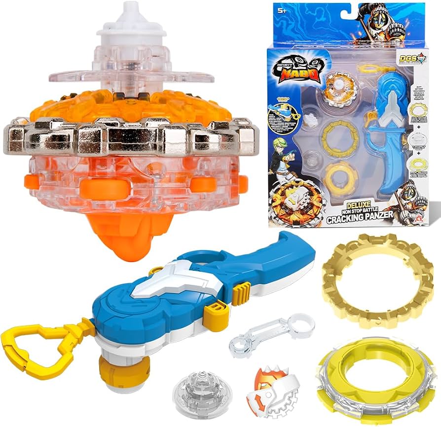 Infinity Nado Peonza con Lanzador Magnético y Piezas de Metal Fusionables (Modelos Surtidos)