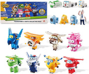 Super Wings Tripulación del Aeropuerto Mundial 10 Piezas (World Airport Crew)