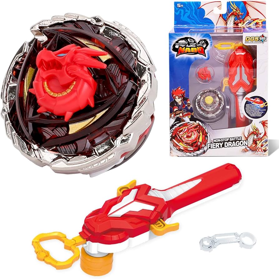 Infinity Nado Peonza con Lanzador Magnético y Piezas de Metal Fusionables (Modelos Surtidos)