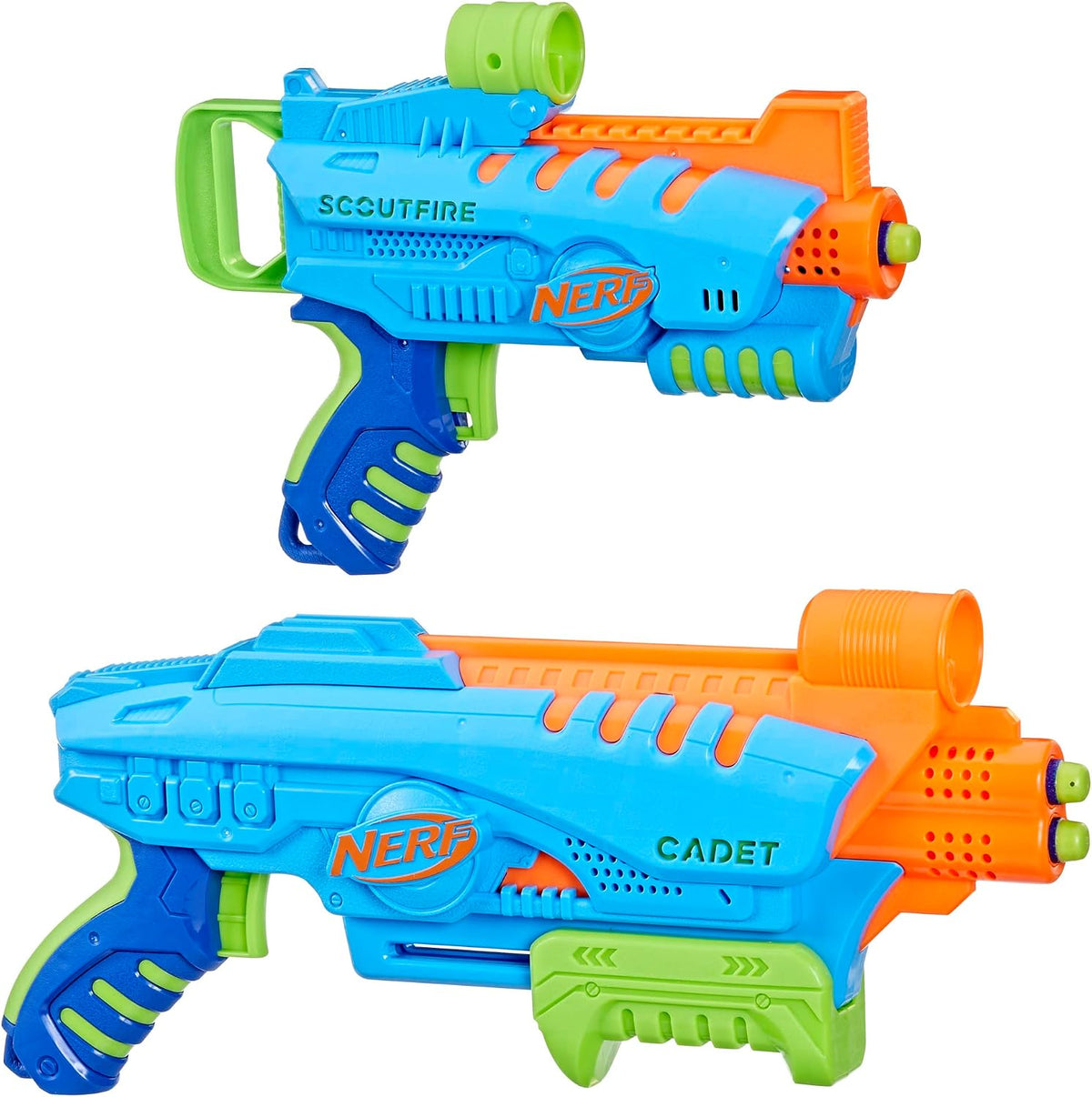 Nerf Elite Jr Set de Inicio – juego de puntería de espuma para principiantes | +3 años
