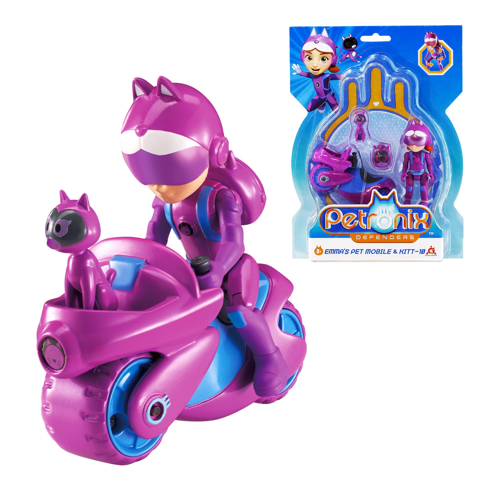 Petronix Defenders Pet Mobile con Figura (Surtido)
