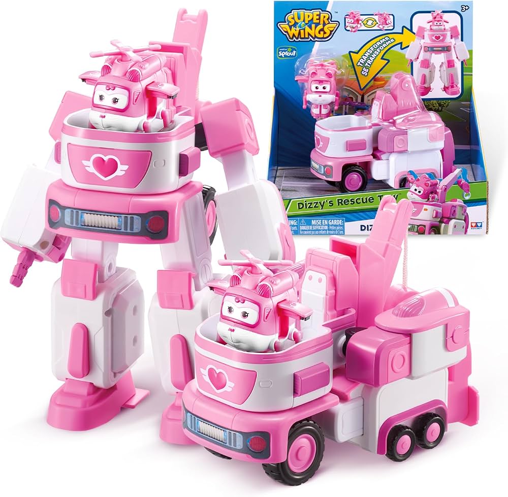 Super Wings Dizzy Vehículo de Construcción Transformable (281 piezas)