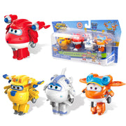 Super Wings Pack de 4 Figuras Transformables (Transform-a-Bots) Surtido