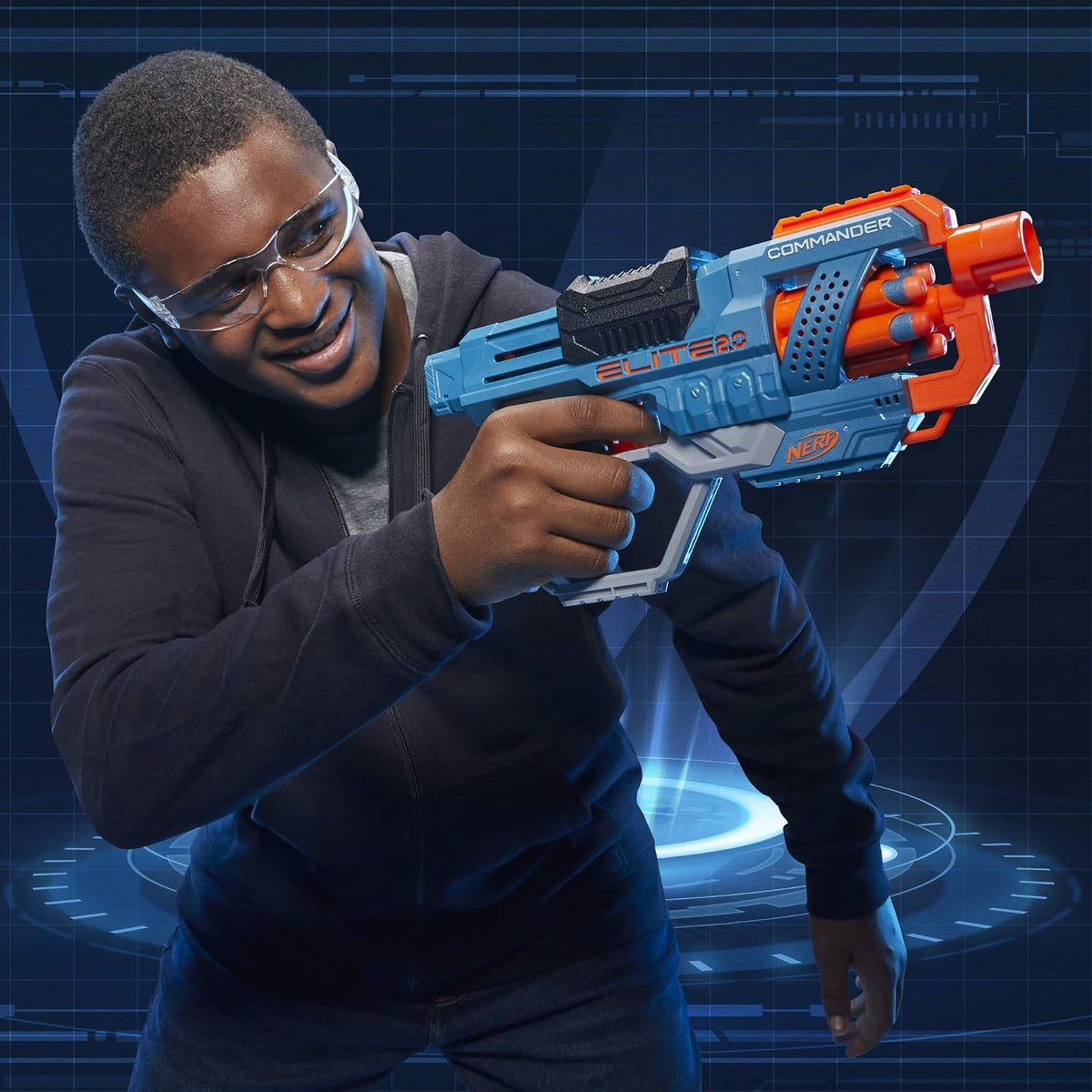 Nerf Elite 2.0 Comandante RD-6 – juguete de espuma con tambor de 6 | +8 años