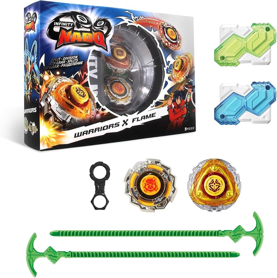 Infinity Nado Peonza Doble Metal con Lanzador Magnético de Doble Giro (Modelos Surtidos)