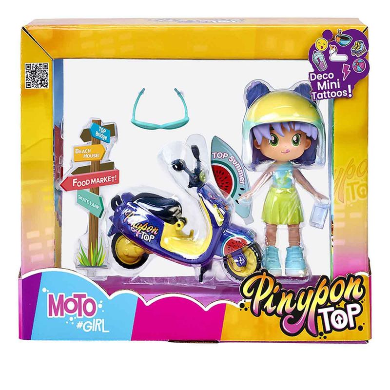 Pinypon Top Moto Girl