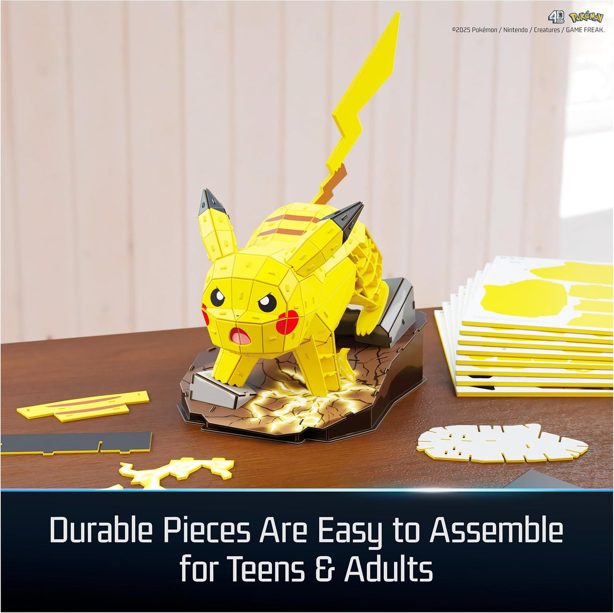 Pikachu 4D Build de perfil