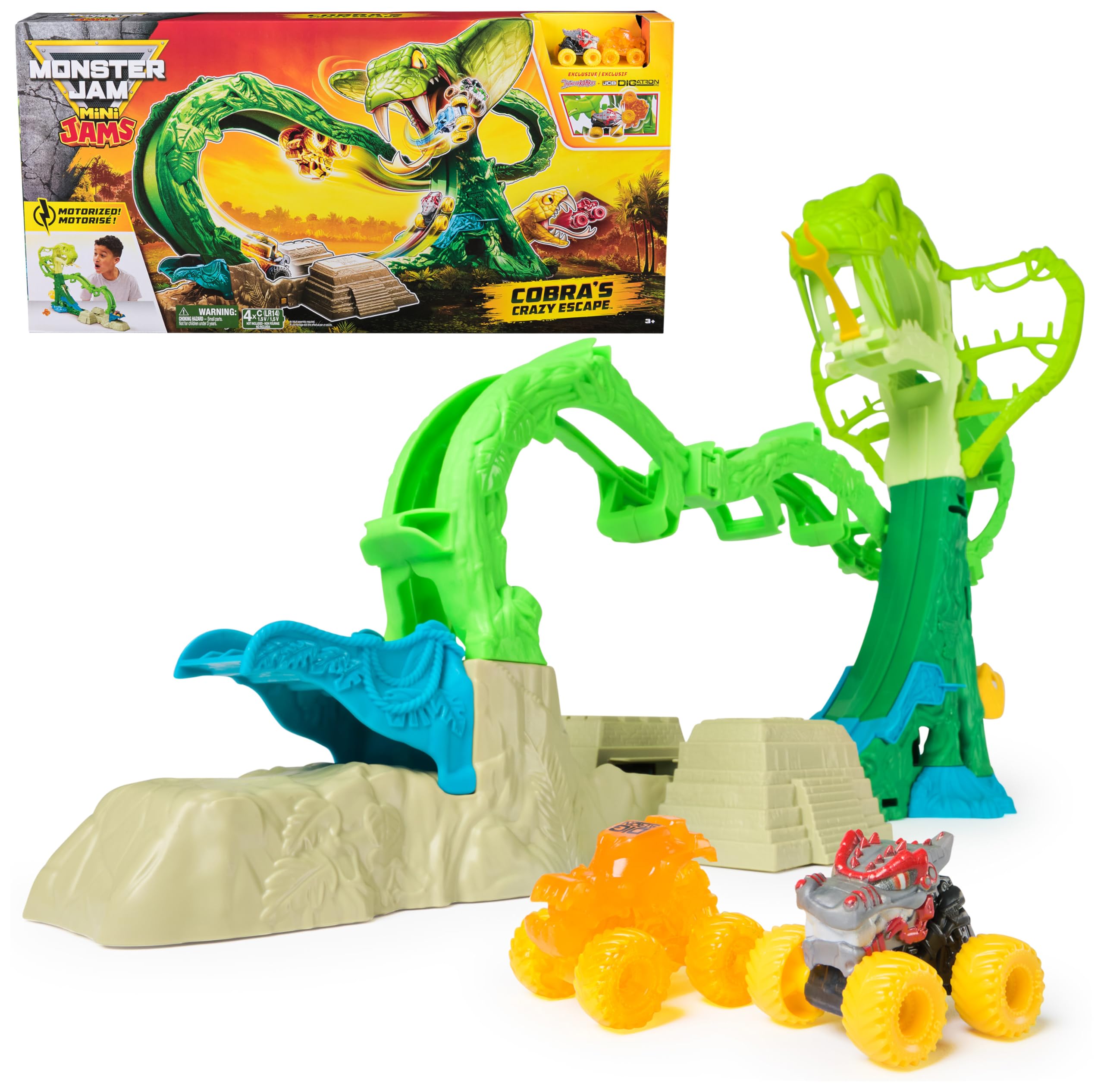 Monster Jam Mini Jams Pista de Juego Escala 1:72
