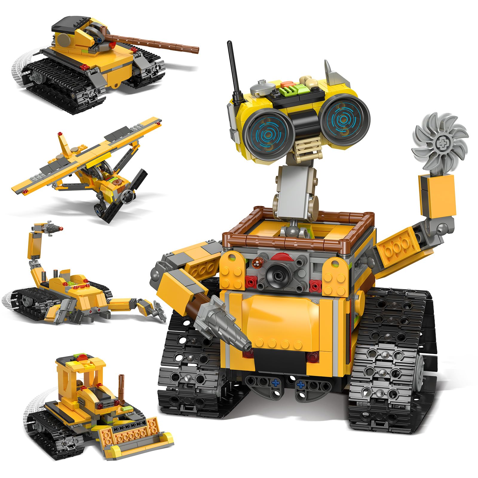 Bloko Loko Robo Helicóptero - Set de Construcción 591 Piezas