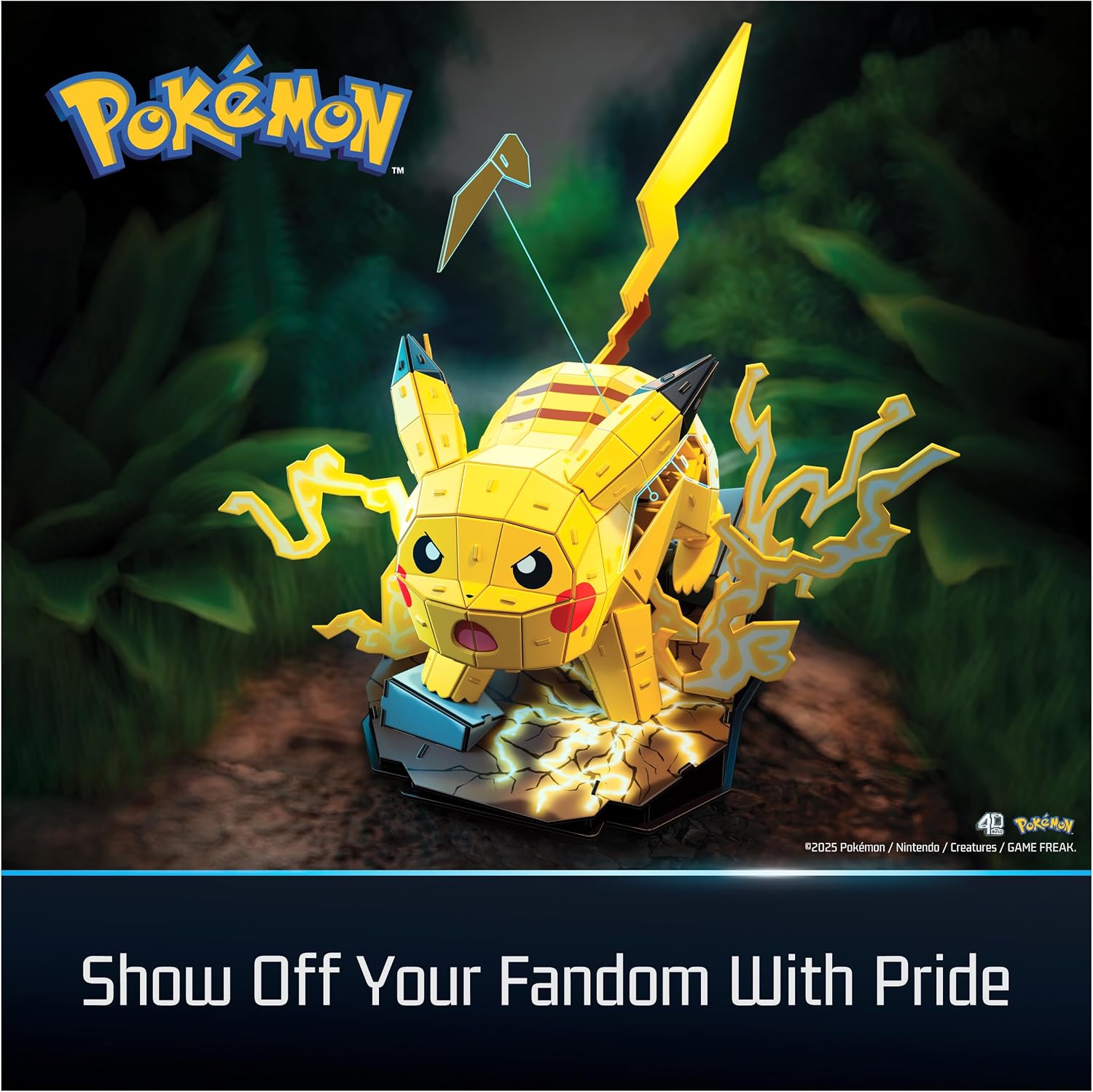 Comparativa de tamaño del modelo Pikachu armado