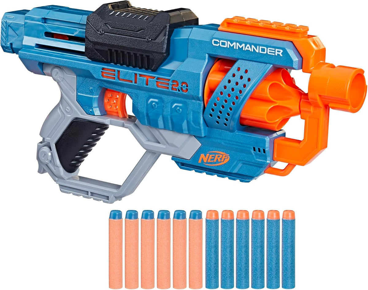 Nerf Elite 2.0 Comandante RD-6 – juguete de espuma con tambor de 6 | +8 años