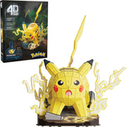 Pokémon 4D Build Pikachu armado de 33 cm junto a su caja