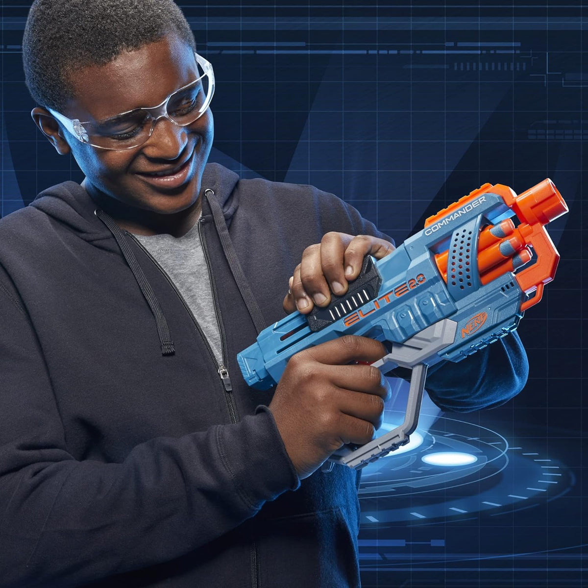 Nerf Elite 2.0 Comandante RD-6 – juguete de espuma con tambor de 6 | +8 años
