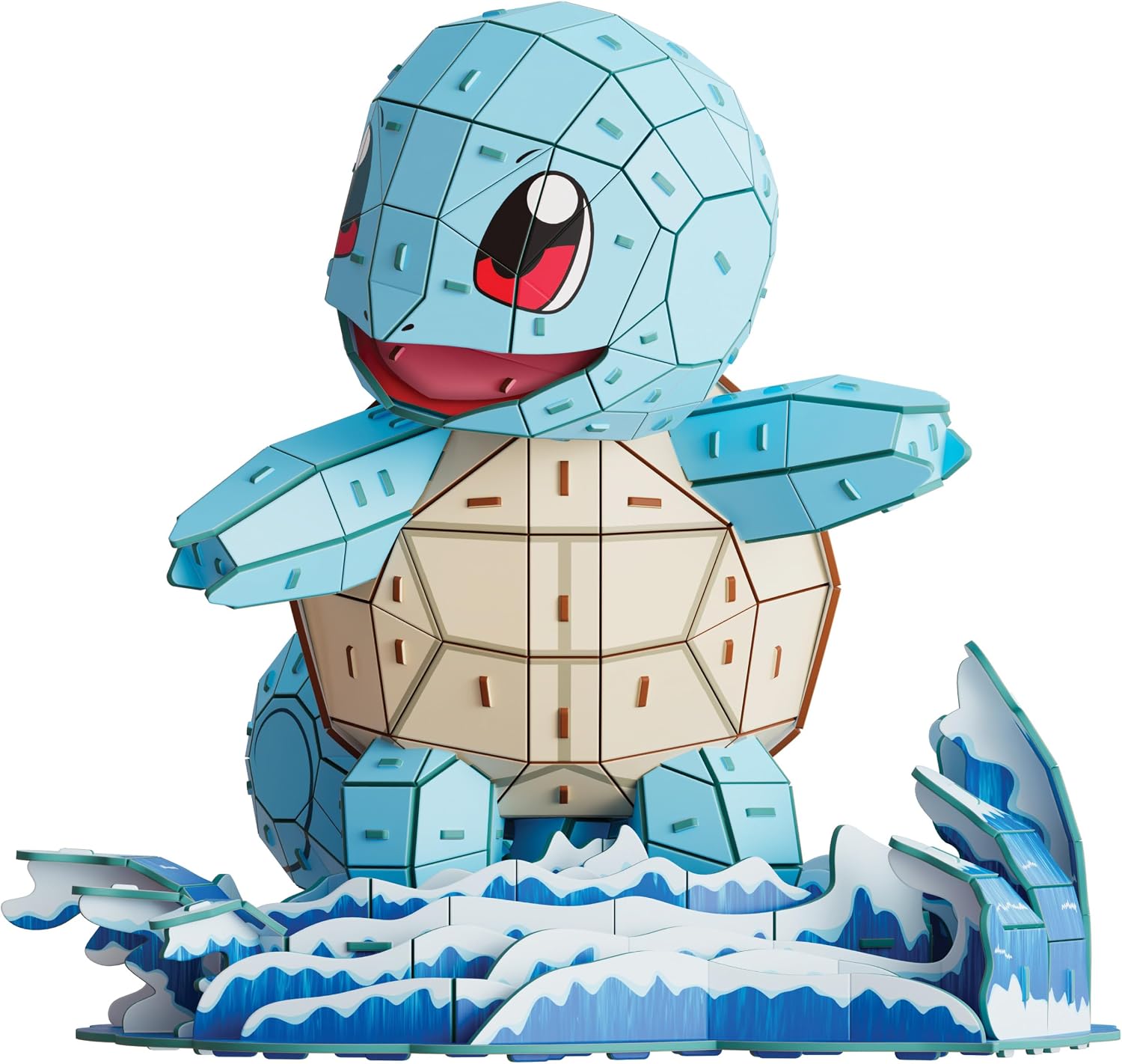 Detalle de las piezas de espuma del modelo Squirtle
