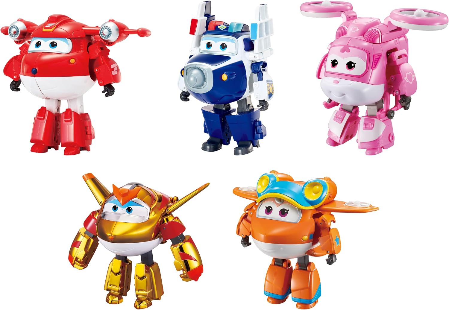 Super Wings Paquete Supercargado - Figuras Transformables Avión a Robot (Surtido)