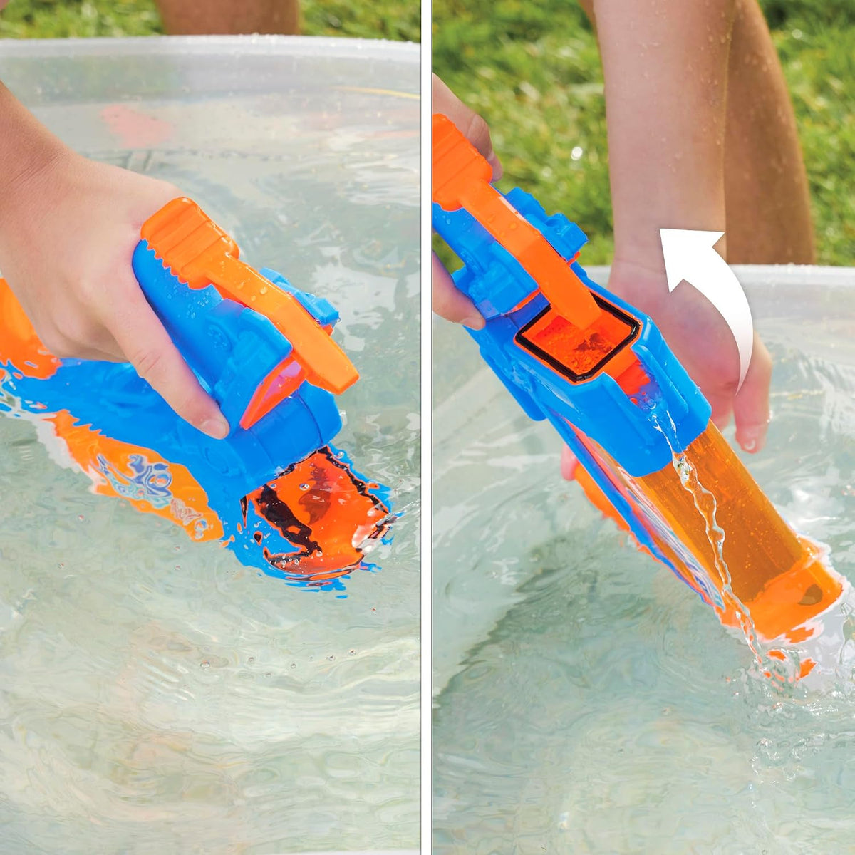 Nerf Super Soaker Flip Fill – juguete de agua para verano, llenado rápido de 4 chorros | +6 años