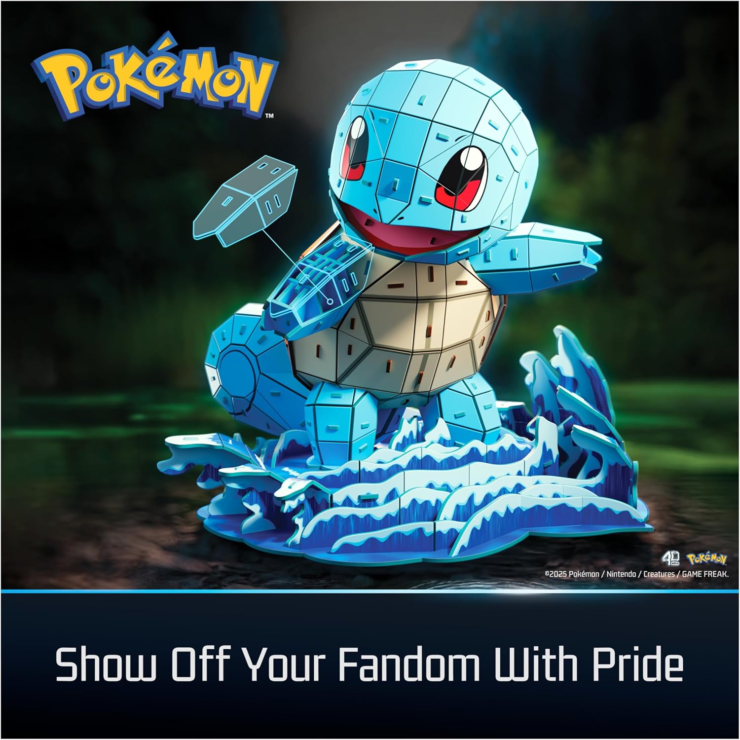 Láminas de espuma troqueladas incluidas en el kit de Squirtle