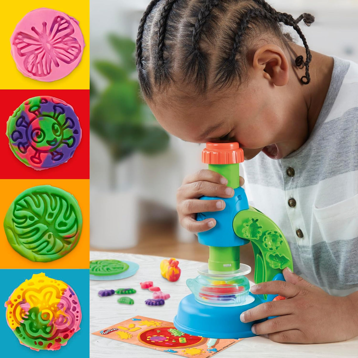 Play-Doh Microscopio Luminoso – Set de Ciencia y Plastilina | Hasbro +3 años