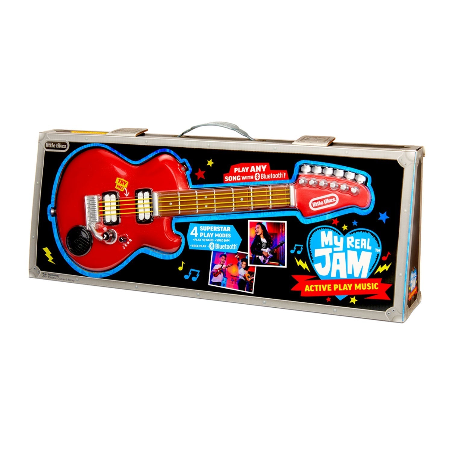 Little Tikes My Real Jam – guitarra eléctrica de juguete con Bluetooth | 3+ años