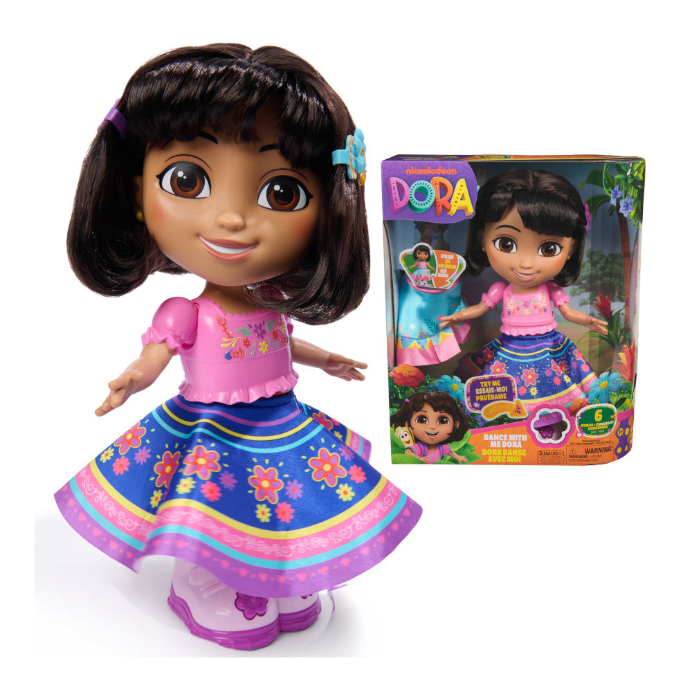 Dora Baila Conmigo – muñeca bailarina interactiva con música y frases bilingües | +3 años