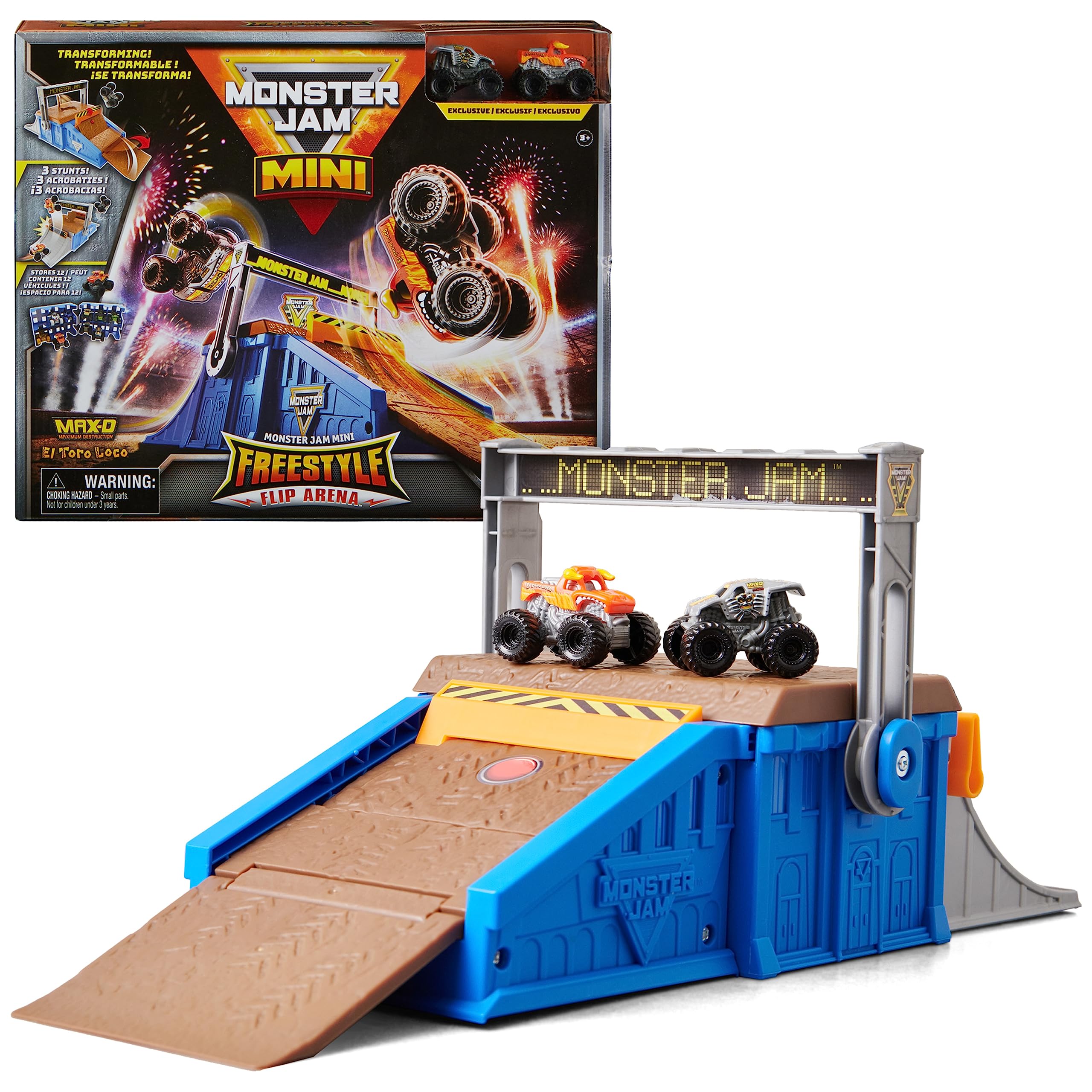 Monster Jam Mini Jams Pista de Juego Escala 1:72