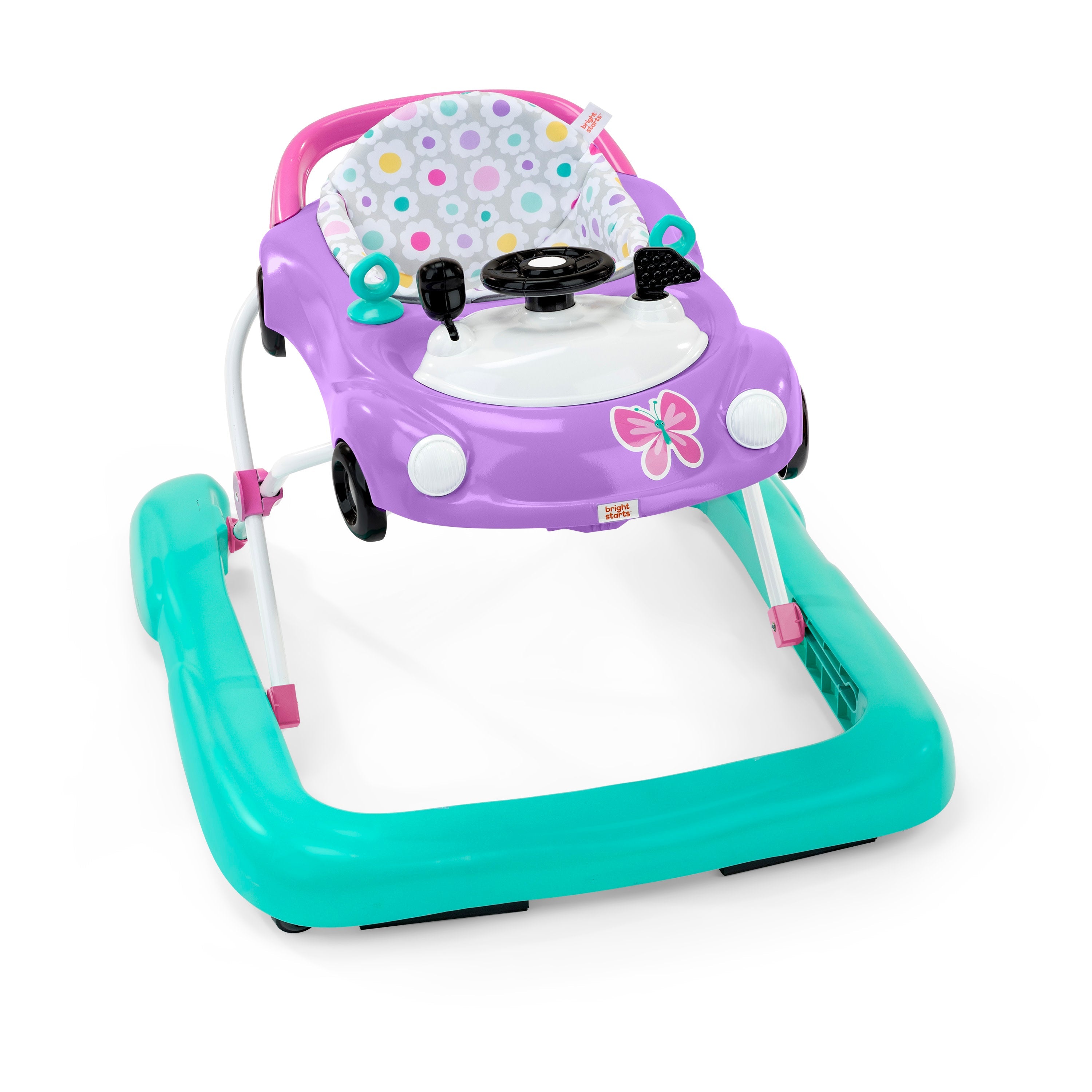 Bright Starts Little Speedster Caminador de Coche 3 en 1 Purple Power