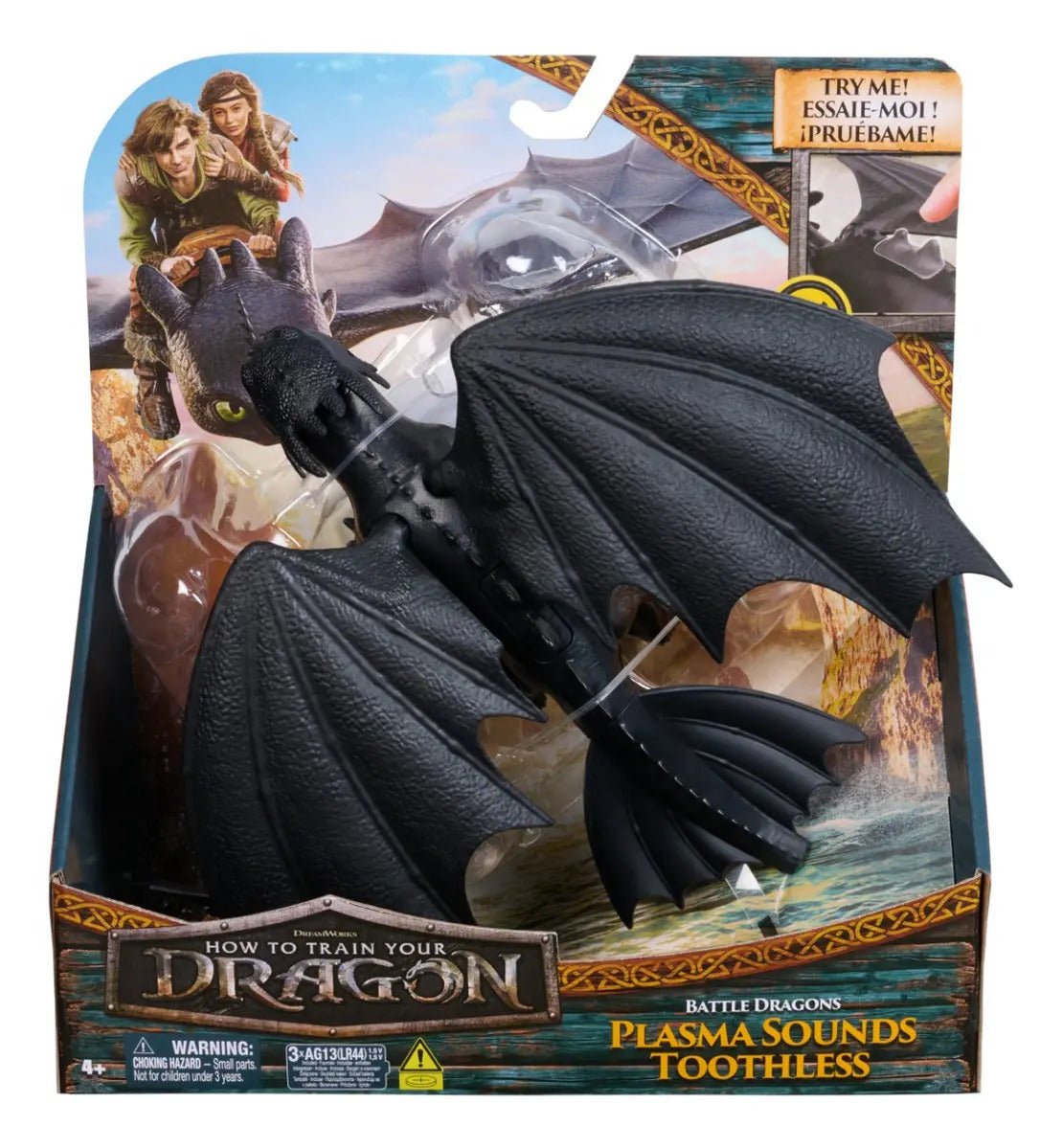 Figura de Chimuelo de Cómo Entrenar a tu Dragón vista completa