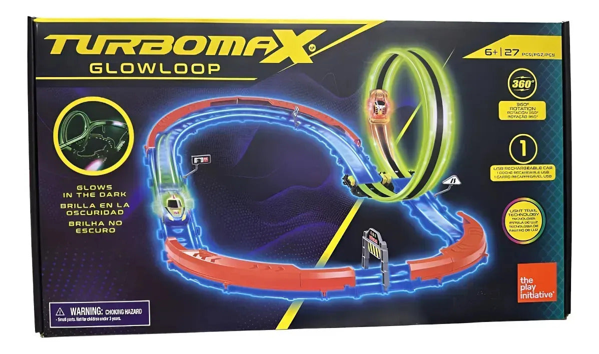 Turbomax Glowloop – pista de carreras que brilla en la oscuridad | +6 años