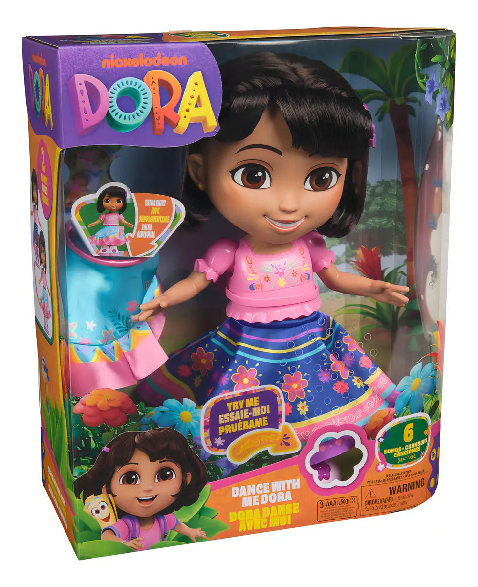 Dora Baila Conmigo – muñeca bailarina interactiva con música y frases bilingües | +3 años